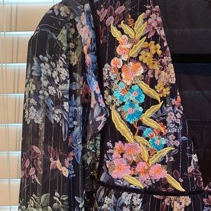 1X Anthropologie Floral Blouse